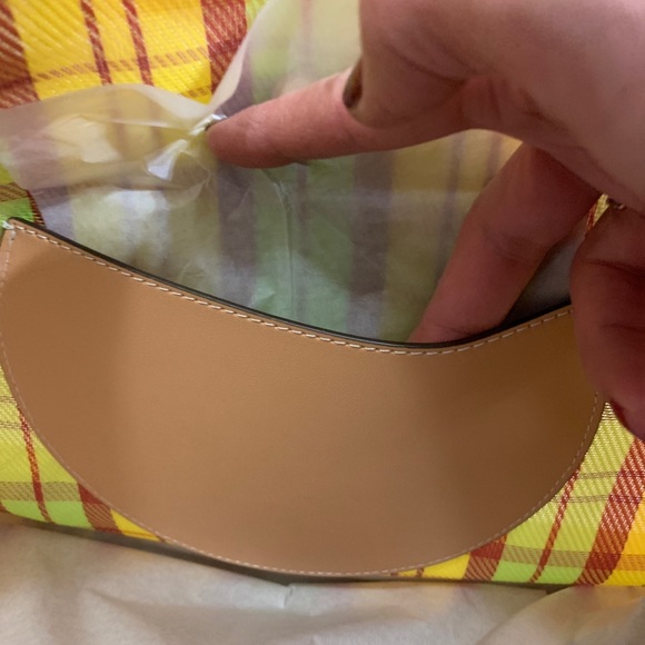 Authentic TORY BURCH Leather/Mesh Logo tote - Picture 7 of 14